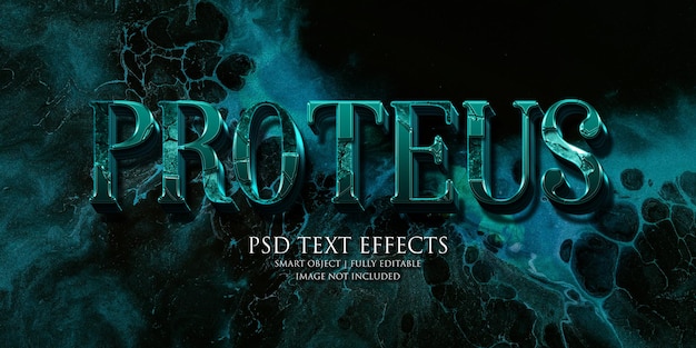 Proteus tekst effect