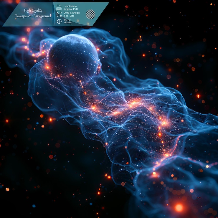 PSD protocols and systems for data exchange between spacecraft on a transparent background
