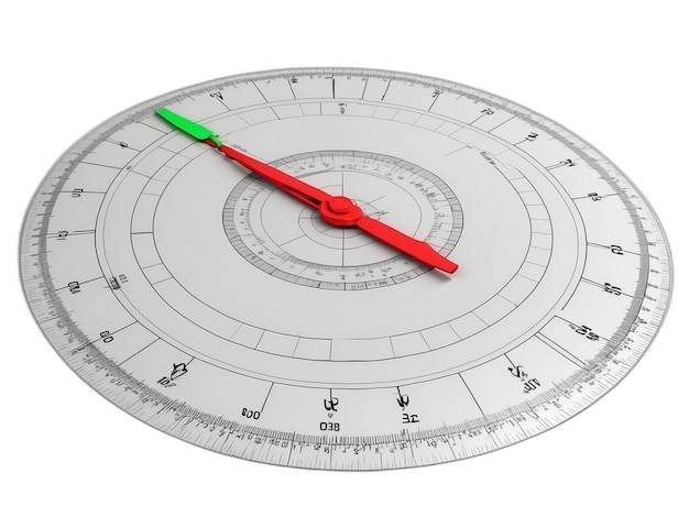 Protractor psd op een witte achtergrond