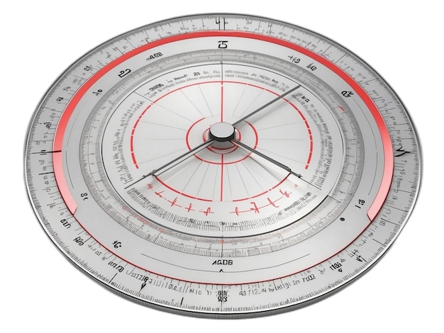 Protractor psd op een witte achtergrond