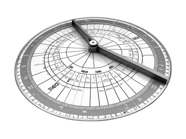 PSD protractor psd op een witte achtergrond