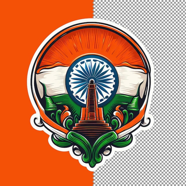 PSD proud indian heritage sticker