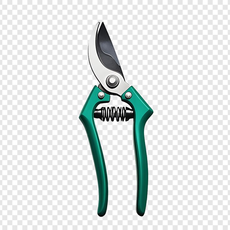 PSD pruning shears isolated on a transparent background
