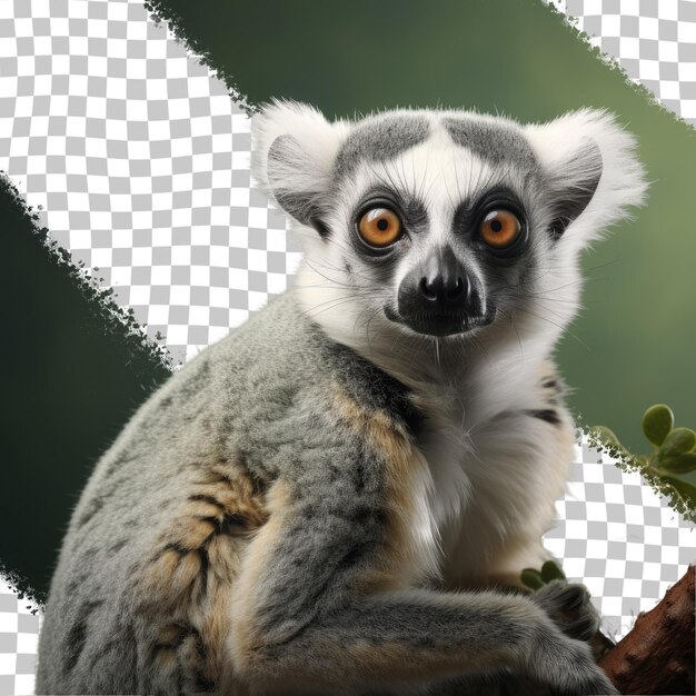 Prymat Catta Lemur Przezroczyste Tło