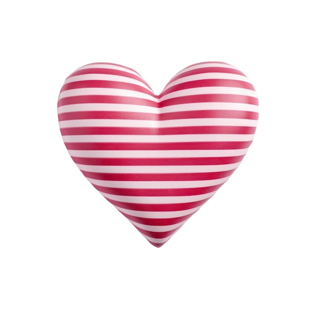 PSD przedmiot w kształcie serca z czerwonym i białym sercem
