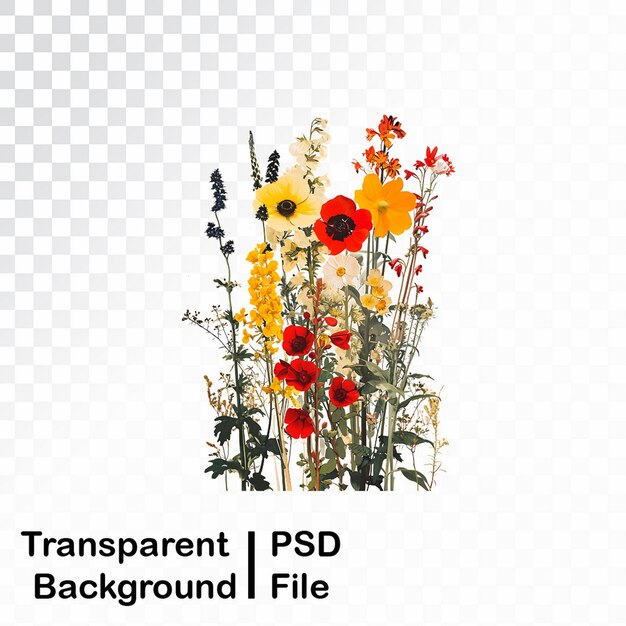 PSD przejrzyste obrazy kwiatów w jakości hd