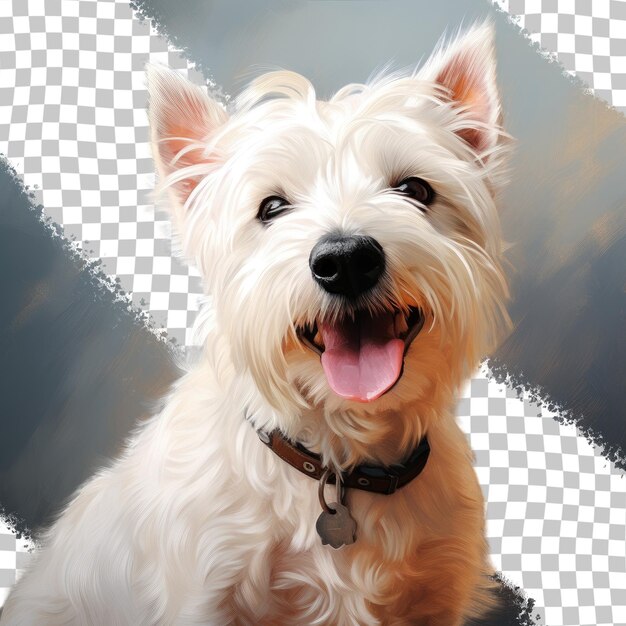 PSD przejrzysty tło westie dog