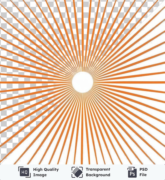 PSD przejrzysty tło z odizolowanymi promieniami słonecznymi symbol wektorowy wschód słońca pomarańczowy sunburst sunburst sunburst sunbu