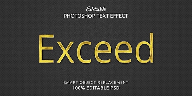 Przekrocz Efekt Tekstowy Programu Photoshop