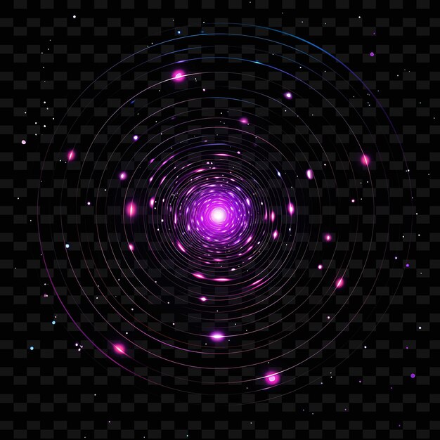 PSD przestrzeń gwiaździste linie obiekty niebieskie galaktyczna fioletowa spirala png y2k kształty przezroczyste sztuki świetlne