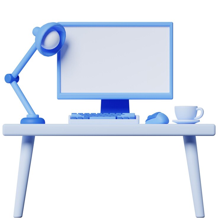 PSD przestrzeń robocza business start up 3d