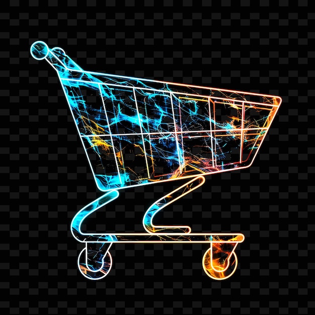 PSD przezroczysta, błyszcząca, świecąca marmurowa ikona koszyka na zakupy z wykresem ou kształt y2k trendy dekoracyjne