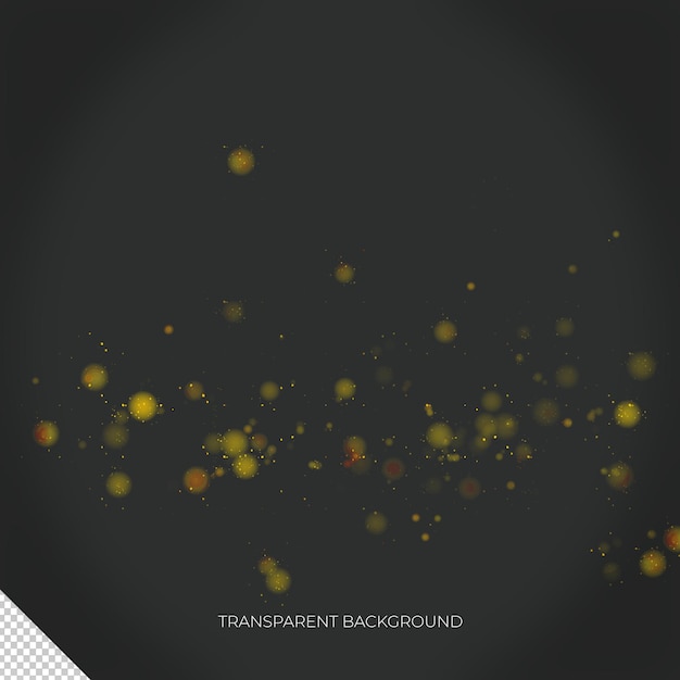 Przezroczyste pokrycie Golden Bokeh 2
