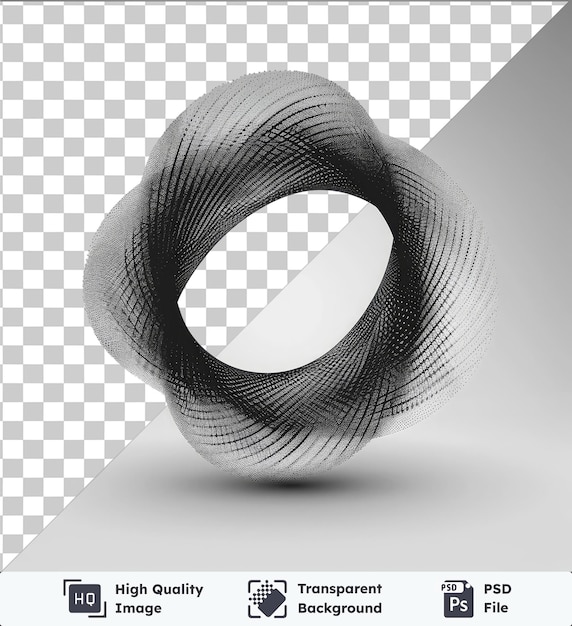 PSD przezroczyste tło psd abstrakcyjna siatka blaknie wektorowy symbol gradient czarno-biały piłka