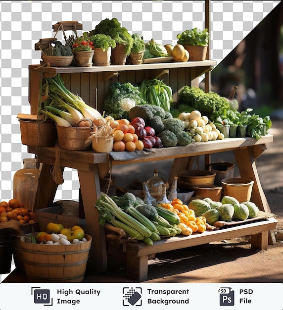PSD przezroczyste tło psd realistyczne zdjęcia farmer_s market