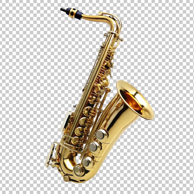 PSD przezroczyste tło saksofonu