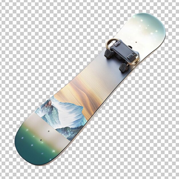 PSD przezroczyste tło snowboardu