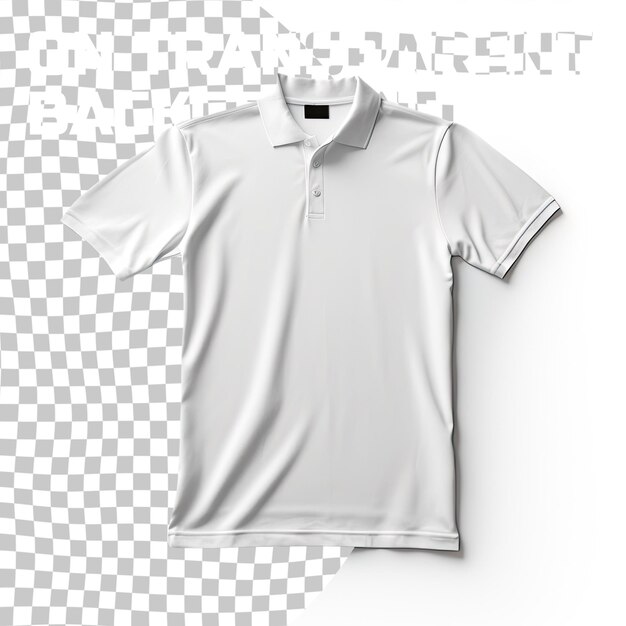 PSD przezroczyste ubrania w koszulce polo na izolowanym przezroczystym tle