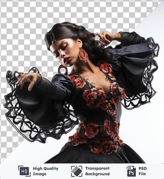 Przezroczyste Zdjęcie Psd Realistyczne Fotograficzne Kastanety Tancerki Flamenco
