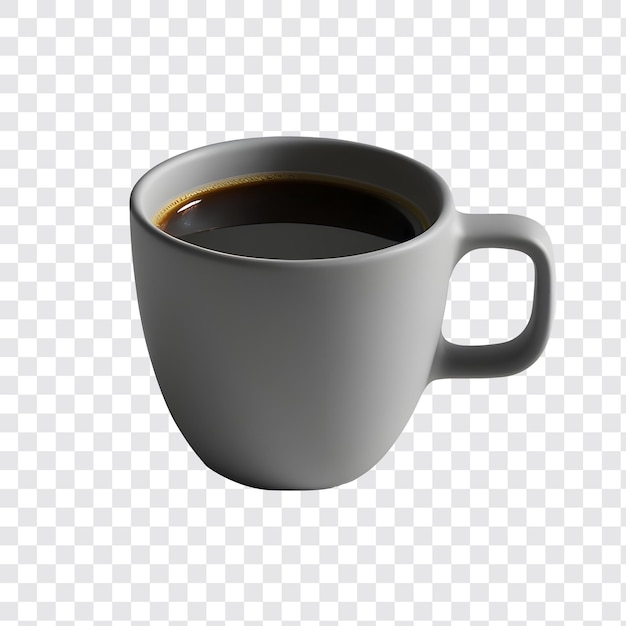 Przezroczysty szary kubek do kawy png clipart