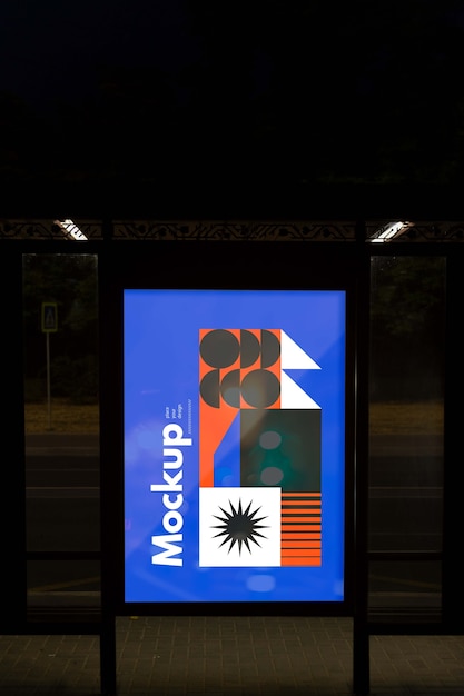 Przystanek autobusowy w makiecie miasta