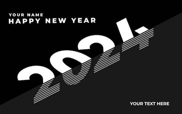 psd 2024 new year post design