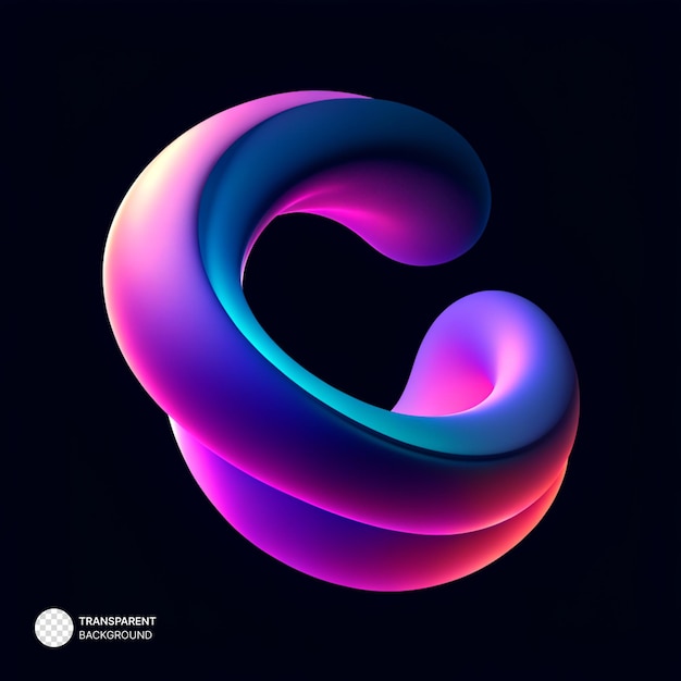 PSD psd 3d abstract colorful twisted liquid shapes creative design elements modern gradient shapes