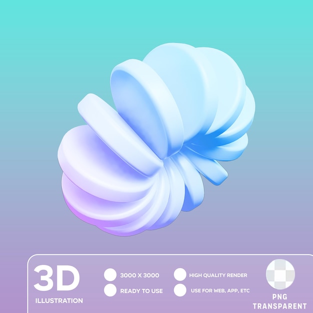 PSD psd 3d アブストラクト・フォーム 3d イラスト