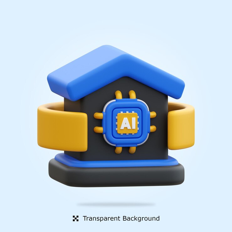 PSD psd 3d ai home icon