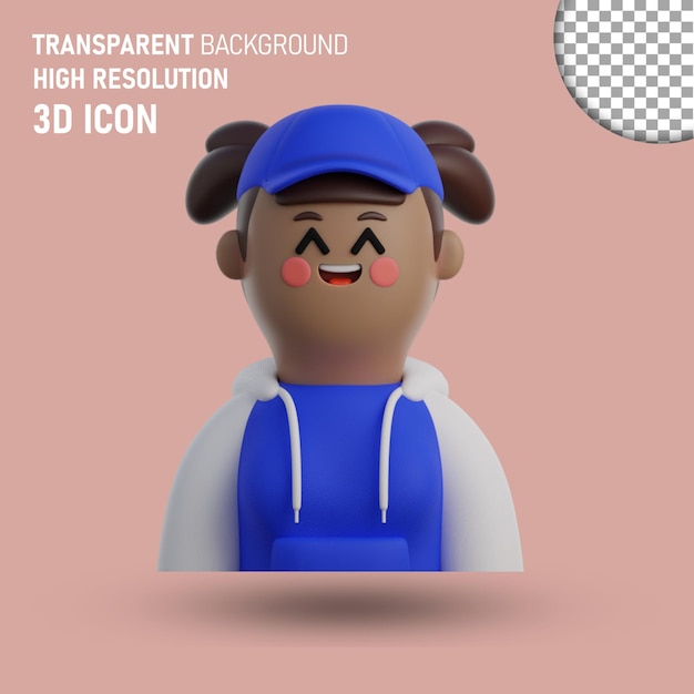 Iconica dell'avatar psd 3d