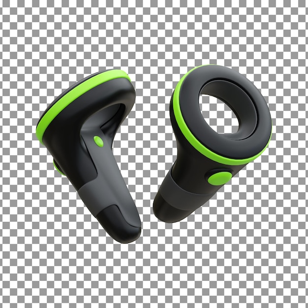 psd 3d be controller icon on isolated and transparent background