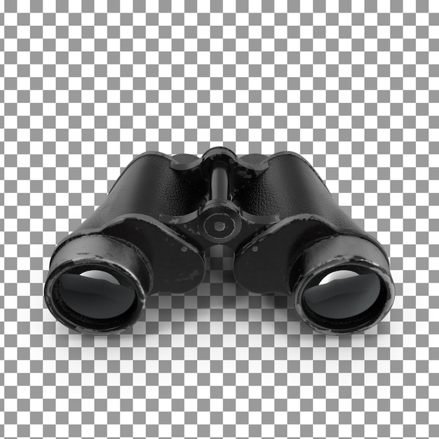 PSD 3D бинокль верхней части на изолированном и прозрачном фоне