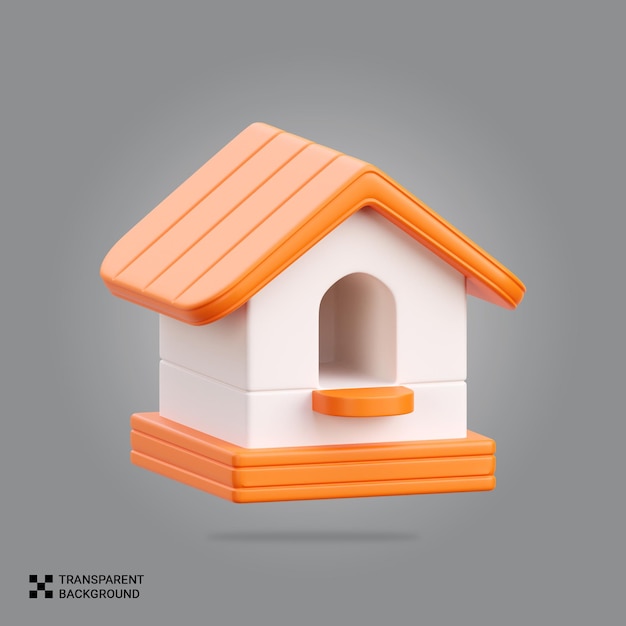 PSD psd 3d bird house icon