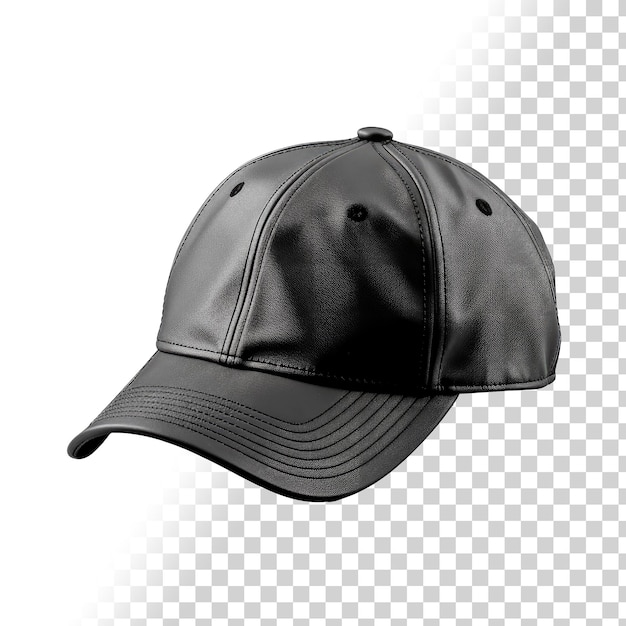 Psd 3d black cap isolated