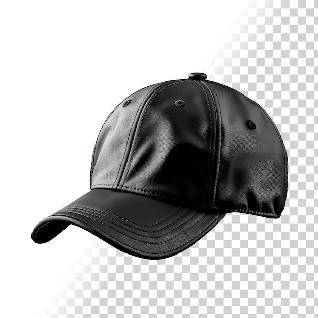 PSD 3D Black Cap Isolated