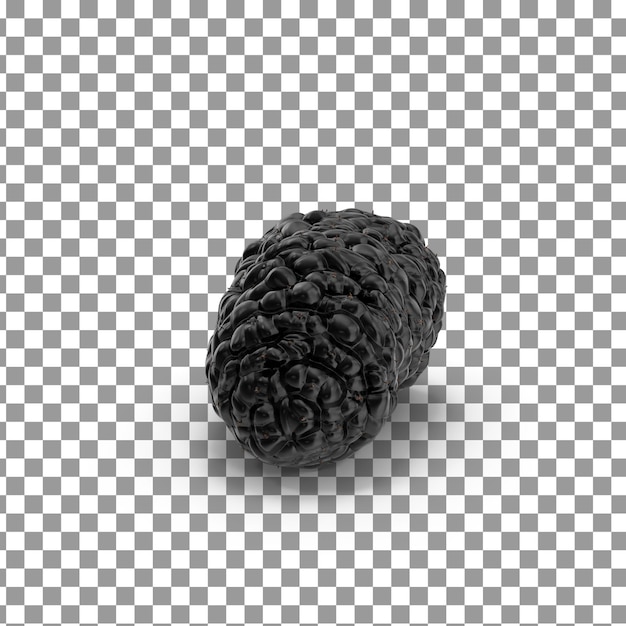 PSD 3D Blackberries icon on isolated and transparent background