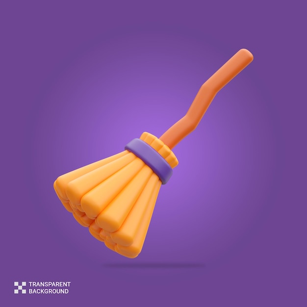 PSD psd 3d broomstick icon