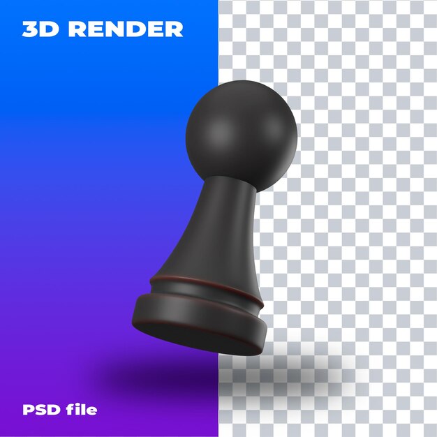 PSD psd 3d business _ strategy chess game leisure fun pawn gameplan