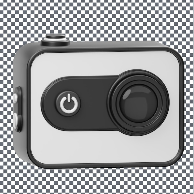 psd 3d camera icon on isolated and transparent background