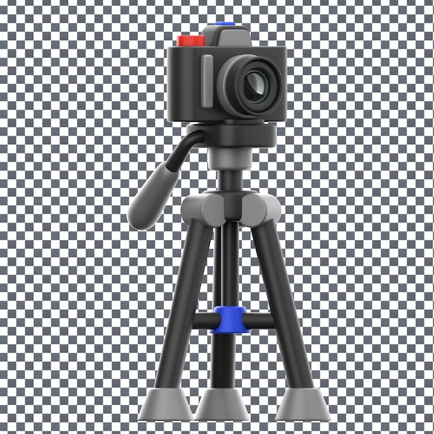 PSD 3D camera icoon op geïsoleerde en doorzichtige achtergrond