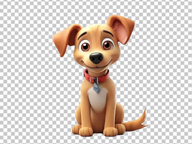 PSD psd di un cartone animato 3d dog