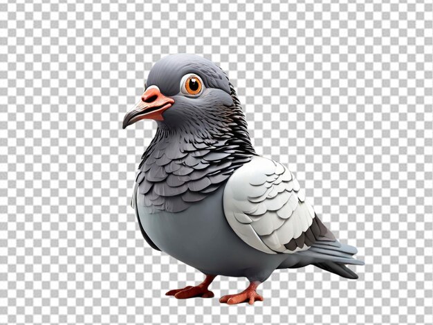 PSD psd di un cartone animato 3d pigeon