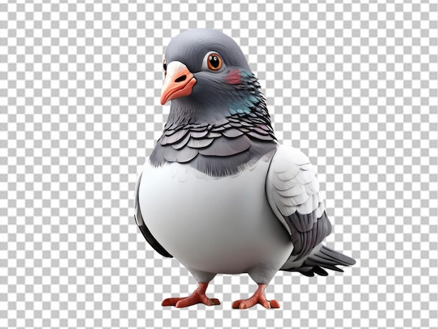 PSD psd of a 3d cartoon pigeon