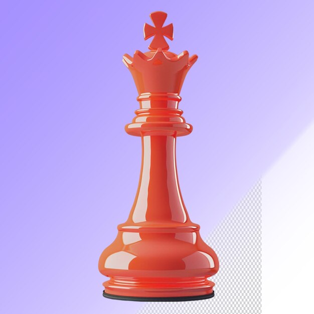 PSD psd 3d chess isolated on a transparent background