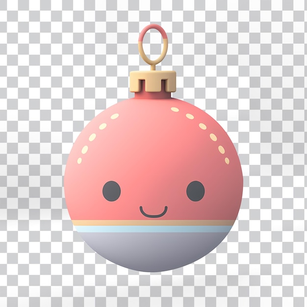 PSD 3D 크리스마스 bauble 그림