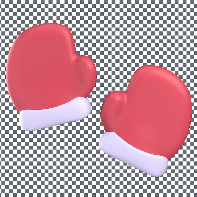 PSD 3D クリスマス アイコン 隔離された透明な背景