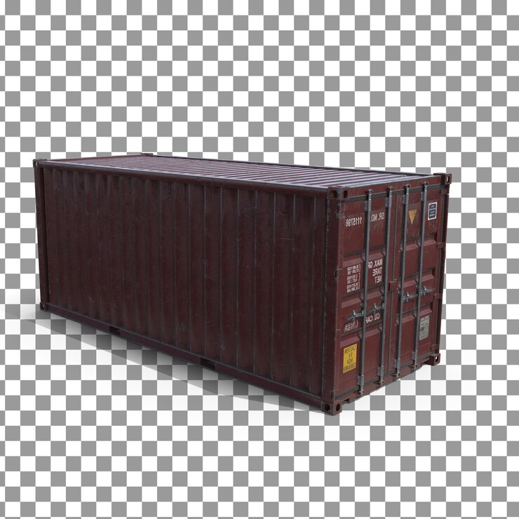 PSD psd 3d container top на изолированном и прозрачном фоне