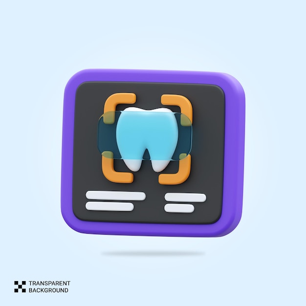 PSD psd 3d dental x ray icon