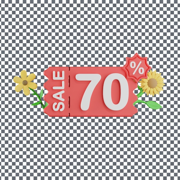 Psd 3d discount icon on isolated and transparent background