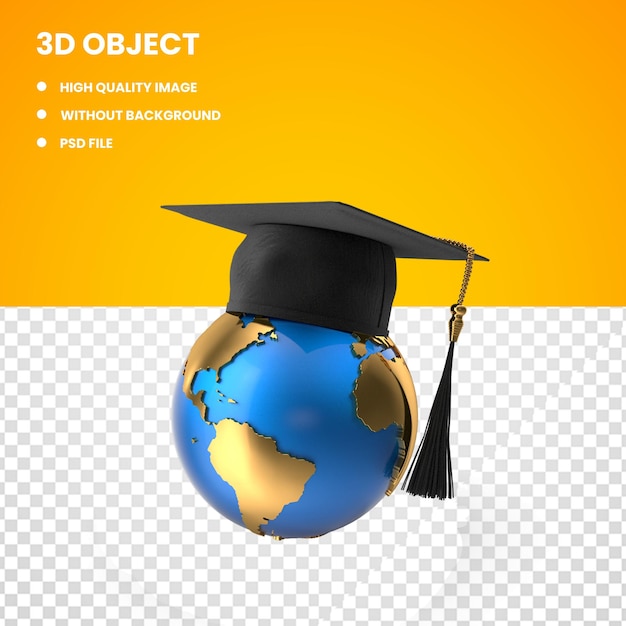 PSD 3d earth globe model